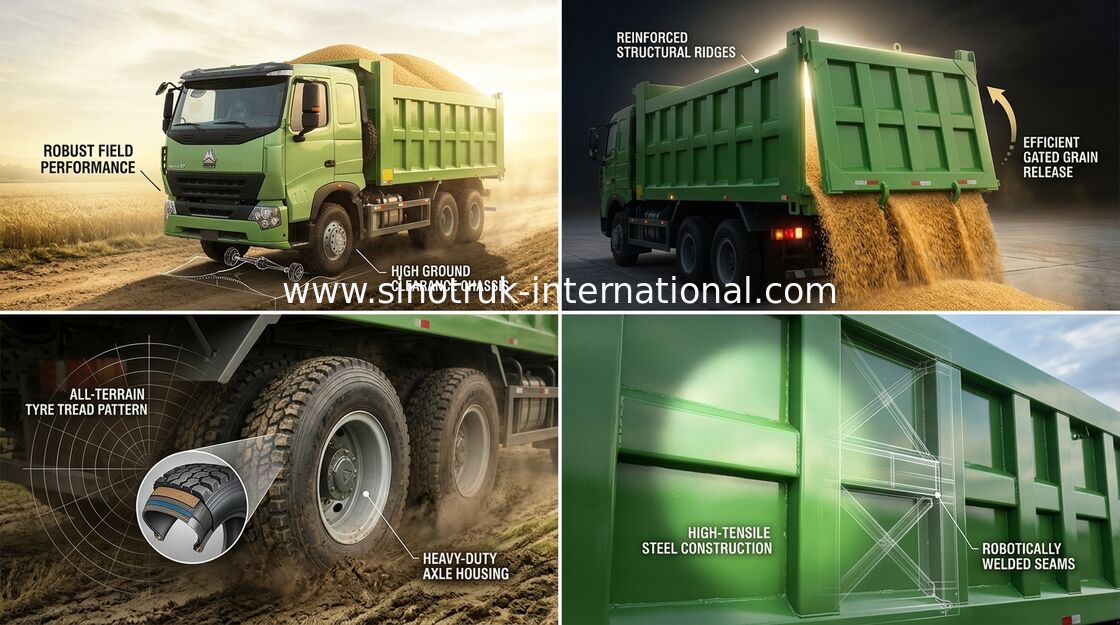 Kipper-Kipplaster SINOTRUK HOWO A7 25 - 30 Tonnen 10 Räder RHD für das Bergbau von ZZ3257N3847N1