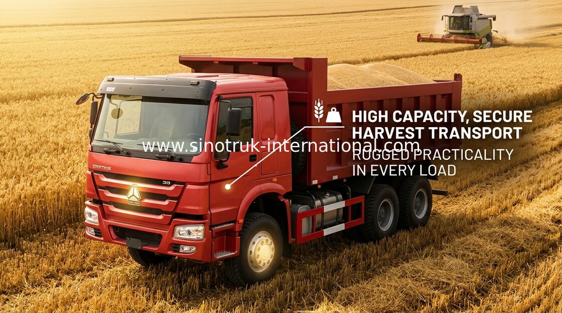 Kipplaster LHD 371 HP Sinotruk Howo 25 - 40 Tonnen Euro-2 schwere Kipplaster-