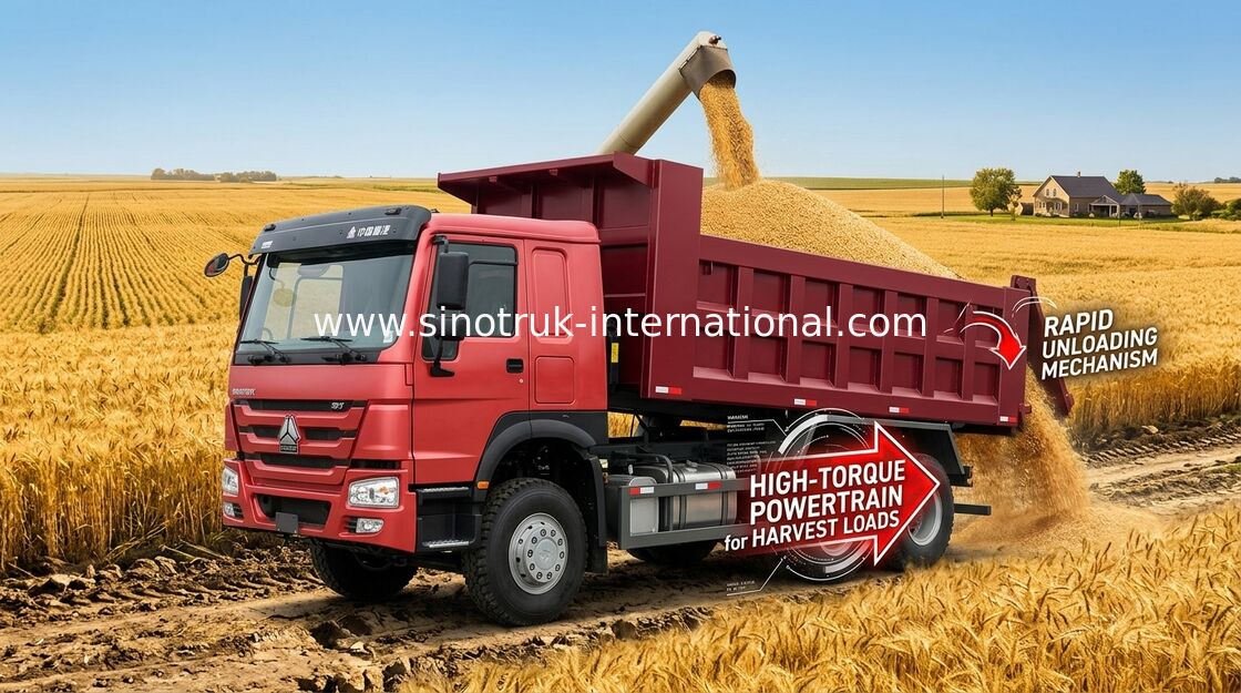 Kipper-Kipplaster 10 SINOTRUK HOWO - 25CBM mit Luft-Suspendierungs-Seat-MINIspieler