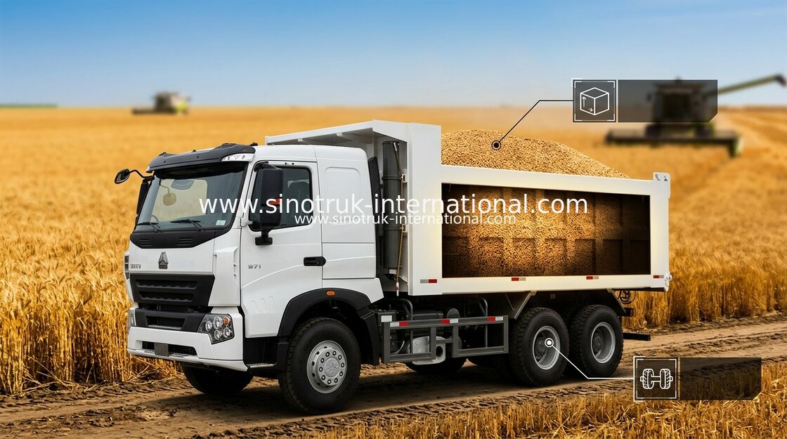 Kipper-Handelskipplaster A7 SINOTRUK HOWO 30 - 40 Tonnen für Bau