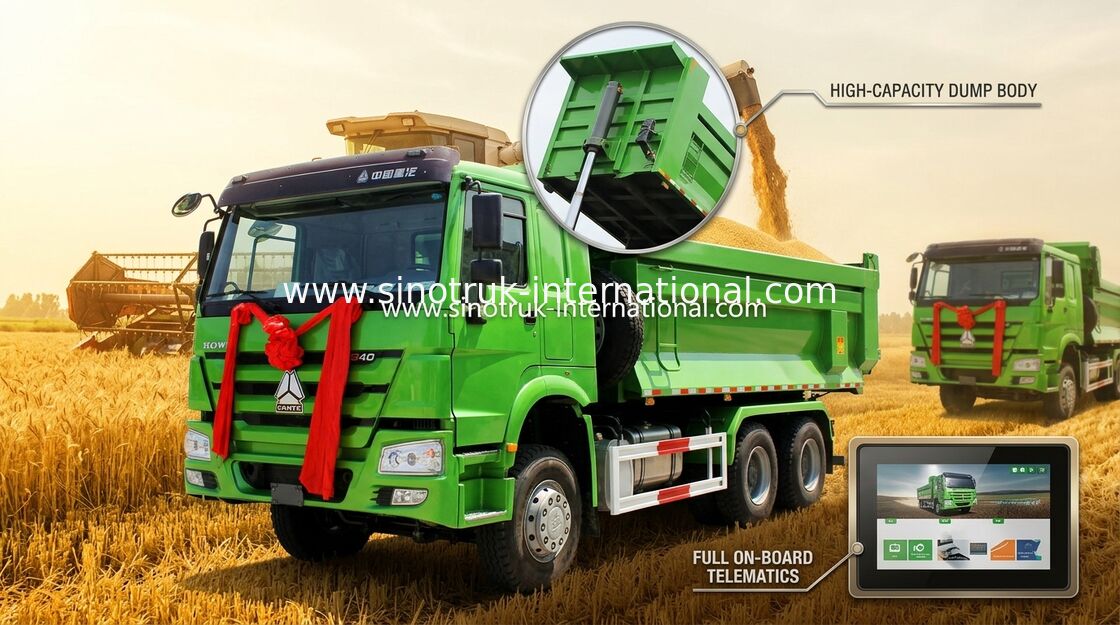 Baumaterial-Kipper-Kipplaster 266 HP - 420 HP Werbungs-Kipplaster