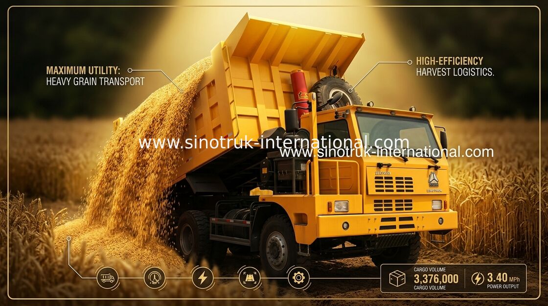 Bergbau-Kipper-Kipplaster 371HP 6X4 LHD 70 Tonnen SINOTRUK HOWO für Minenindustrie