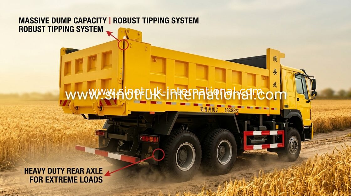 Kipper-Dump Sino Howo tauscht 6X4 10-25 CBM für Baumaterial-Transport