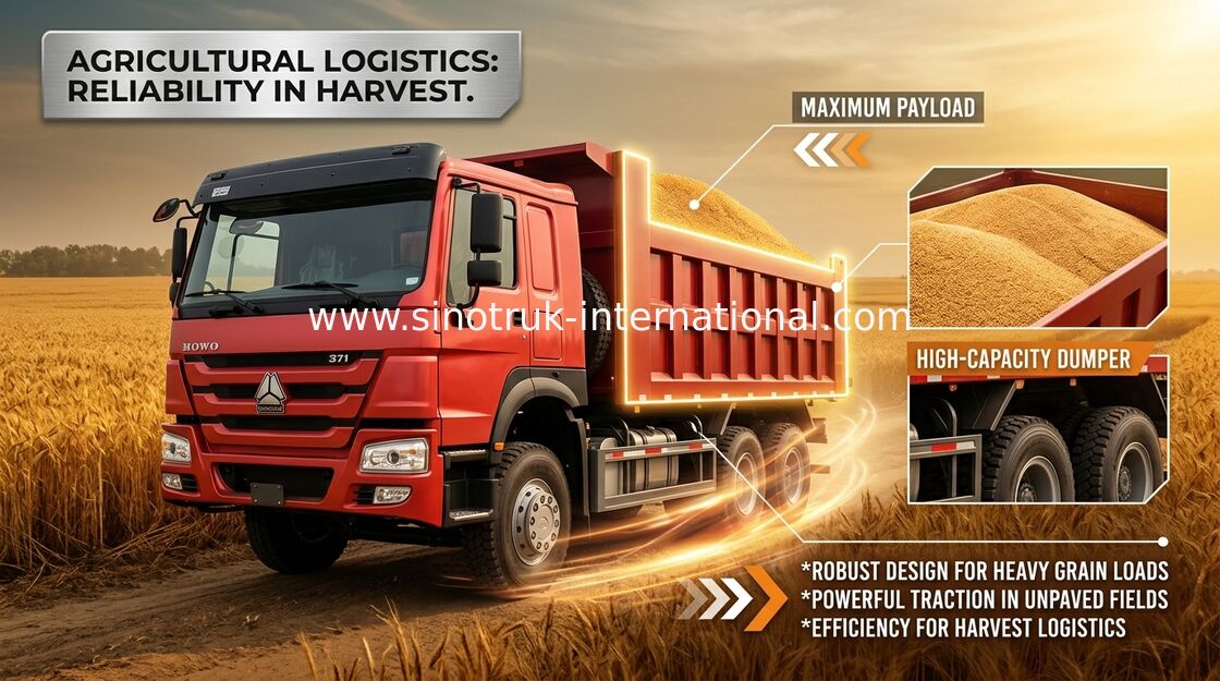 Kipper-Kipplaster 371HP 8X4 LHD 31tons 20-30CBM ZZ3317N3567W SINOTRUK HOWO