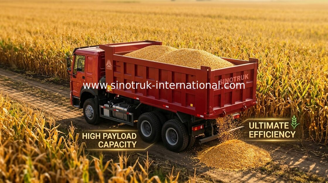 Mineraltransport-automatischer Kipplaster-Kipper 30-40T 5800 * 2300 * 1500 Millimeter Fracht