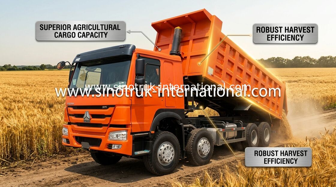 Kippwagen SINOTRUK HOWO 371HP 12 dreht LHD 31 Tonnen 20-30CBM ZZ3317N3567W