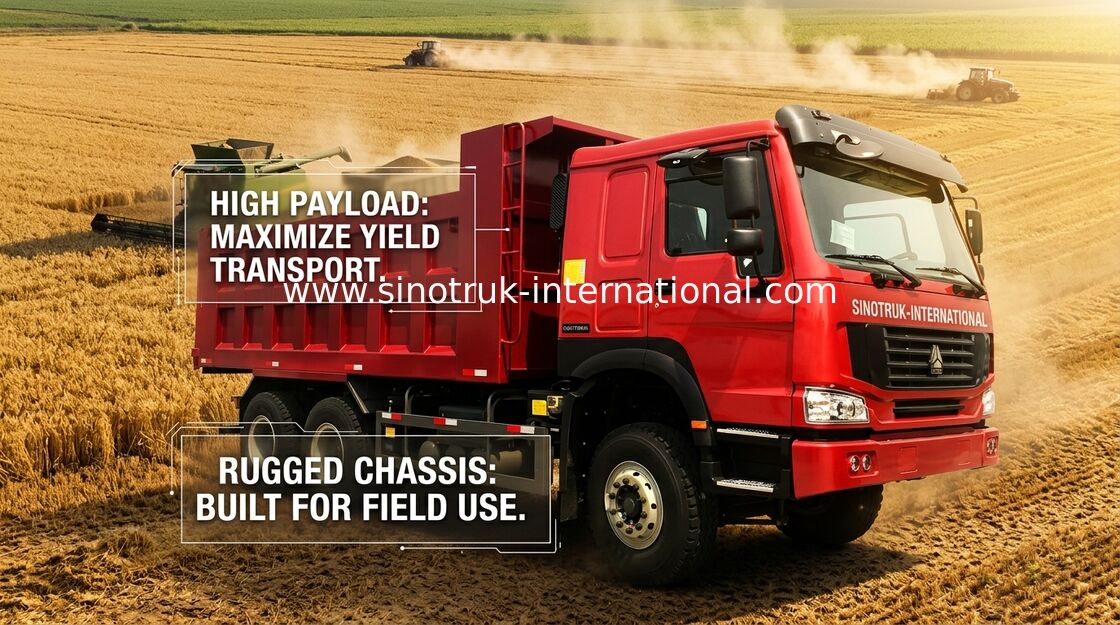 Sinotruk Howo Tonne 10-25CBM ZZ3257N3647A des Kipper-Kipplaster-6X4 RHD 371HP 25