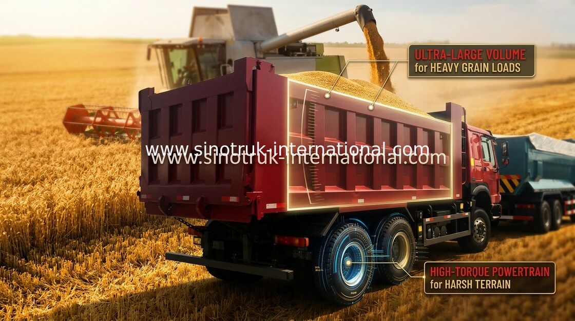 Sinotruk Howo Tonne 10-25CBM ZZ3257N3647A des Kipper-Kipplaster-6X4 LHD 371HP 25