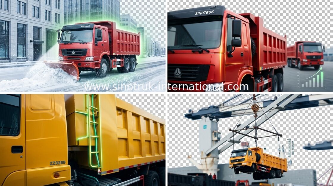 Kipper-Kipplaster SINOTRUK HOWO 6X4 LHD 371HP 25-40tons 10-25CBM ZZ3257N3847A