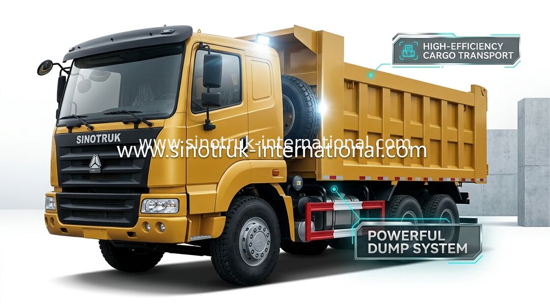 Kipper-Kipplaster SINOTRUK HOWO 25-40tons 371HP 6X4 RHD 10-25CBM ZZ3257N3647A
