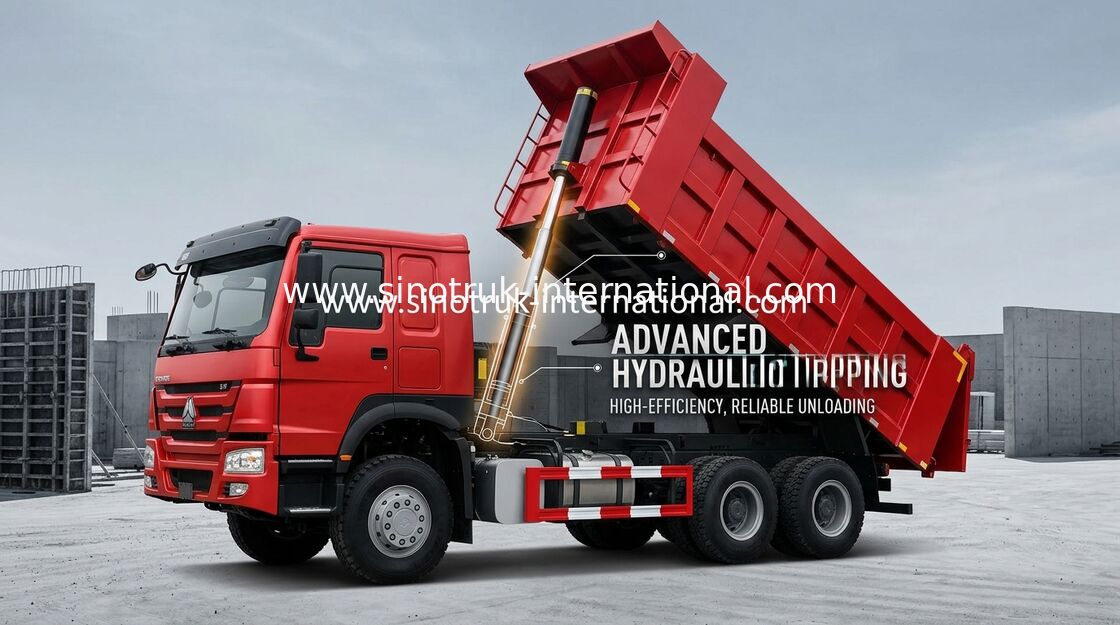 Last 25-40tons 371HP 6X4 10 des Kipper-Kipplasters SINOTRUK HOWO dreht 10-25CBM
