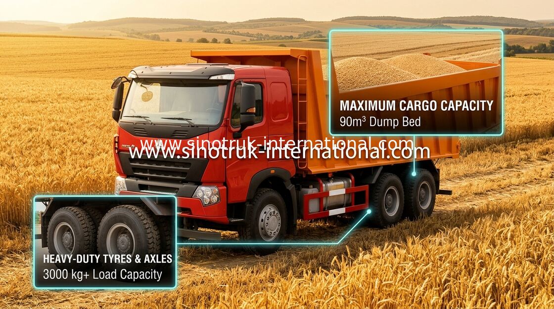 Kipper-Kipplaster SINOTRUK HOWO A7 336HP für Minenindustrie ZZ3257N3847N1