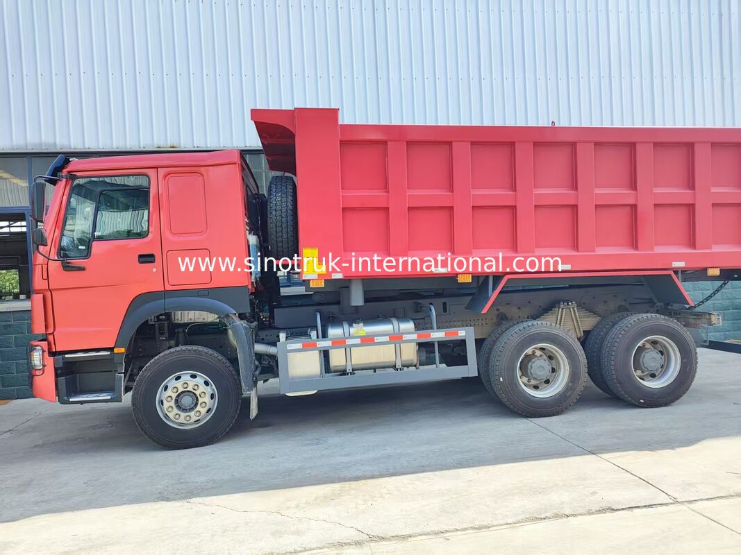 Heavy Duty HOWO 371 PS 6×4 Kipper Truck mit mittlerem Kippdesign, 20 Kubikmeter Ladekörper, mit 12.00R20 Standardreifen für den Transport von Schüttgut ausgestattet