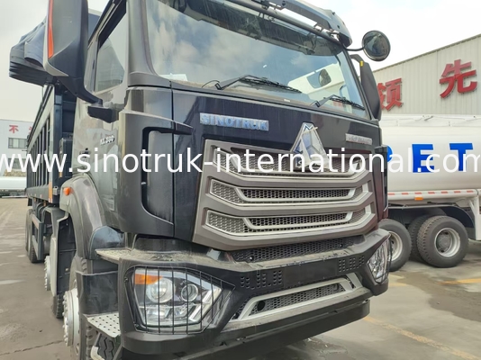 HOWO NX 380HP RHD Schwarzer Kipper-Dump Truck mit Tarpaulin-Klappe