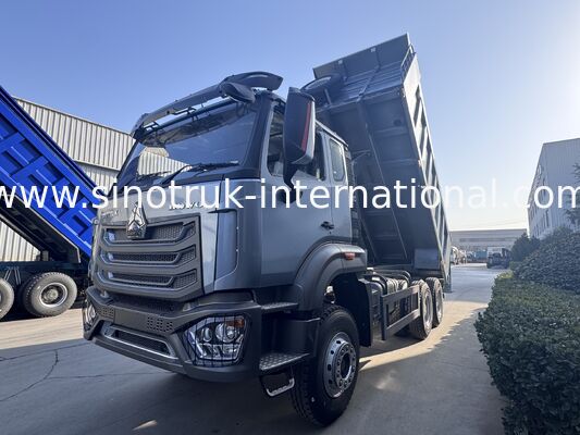SINOTRUK HOHAN New Howo Tipper Dump Truck Mittleres Heben 6 × 4 RHD Ladekiste 19-20CBM Kundenspezifische Farbe Diamant Silber 400 PS