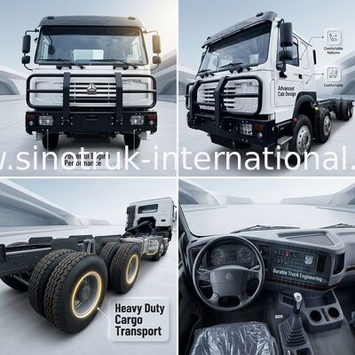 Sinotruk HOWO 8X4 Kipper-LKW 400 PS 12 Räder Ghost-Face-Kabine