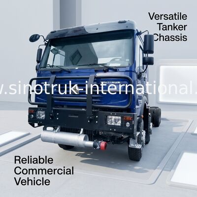 SINOTRUK HOWO Ölbehälter Lkw-Chassis 400 PS 8X4 LHD 50 Tonnen 40CBM