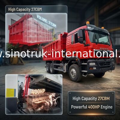 TX-Dumpwagen 400 PS Weichai-Motor Euro II-Emissionsnormen