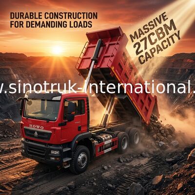 SINOTRUK 6*4 Kipper-LKW für Euro-2-Emissionsstandard und Schwerlasttransport