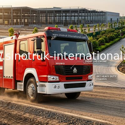 Feuerbekämpfungs-LKW SINOTRUK HOWO 10CBM 290HP 4X2 LHD für das Besprühen