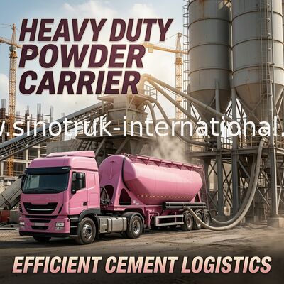 Pulverisieren Sie materiellen Massentankwagen SINOTRUK HOWO 371HP 8X4 RHD 36-45CBM ZZ1317N4667W