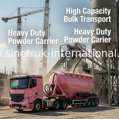 Massenzement-Tankwagen/Schüttgut-Transport-Transporter 371HP 12 dreht sich