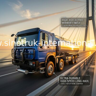 Schwerlast-HOWO 8*4 400PS LHD Tankwagen 40CBM Doppelttanksystem für Fernkraftstoffverteilung