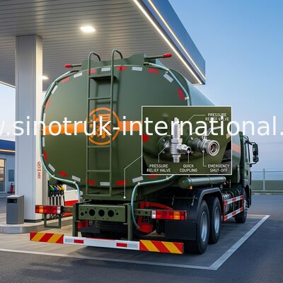 Heizöl-Tanklastzug-Computer SINOTRUK 30CBM, der beweglichen Brennstoff-LKW-Öltanker wieder tankt
