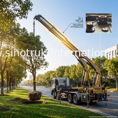 SINOTRUK-Behälter-Seitenstapler, der mit Fracht-LKW-Fahrgestellen HOWO 8X4 arbeitet
