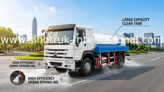 Bau-Wasser-Tankwagen 10CBM SINOTRUK HOWO mit 360 Grad-Rotations-Riesen