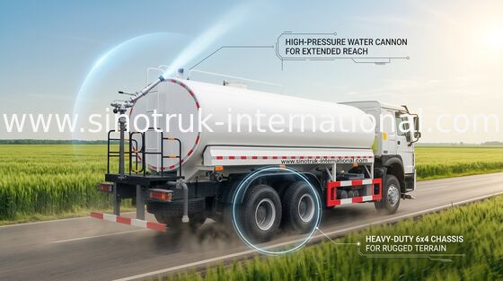 Berieselungsanlagen-Wasser-Tankwagen 10-25CBM 6 x 4 Euro 2 Sinotruk Howo