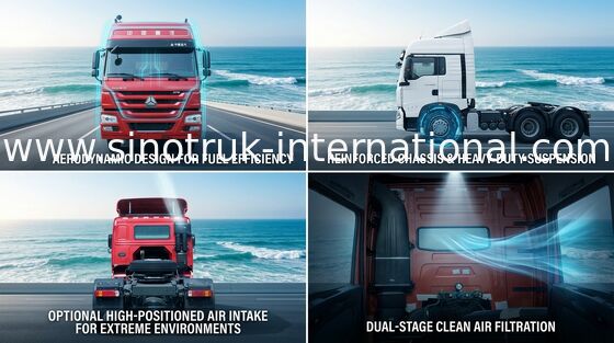 Traktor-LKW SINOTRUK HOWO LHD 4X2 Euro2 380HP ZZ4187S3511V
