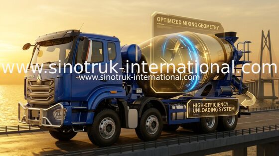 SINOTRUK HOWO NX 371HP 8*4 12 Räder Betonmischer, Betonmischer, Zementmischer