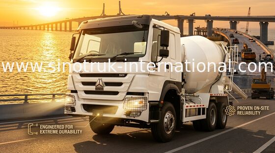 Hohe Leistung 400 PS HOWO Mixer Truck 6-12CBM LHD 6×4 10 Räder