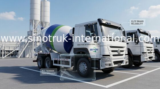 HOWO SINOTRUK weißer Euro II ZZ1257N3841W des Mischer-LKW-371HP