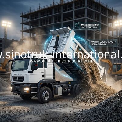 SINOTRUK TX Dump Truck Chassis mit 371 PS Motor, 30-40 Tonnen Lastkapazität und LHD / RHD Optional