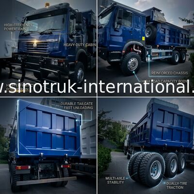 SINOTRUK HOWO Geistergesicht Kipper-Muldenkipper LHD 6×4 371PS 20CBM