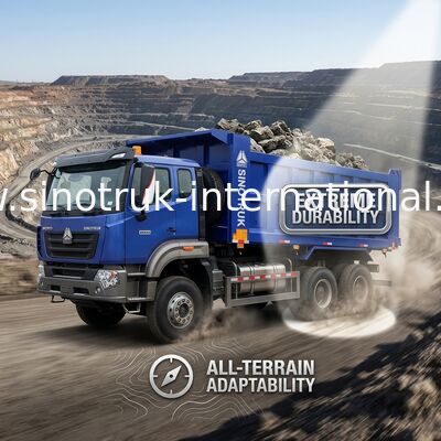 Sinotruk Howo Kipper Dump Truck Nx 6 × 4 Rhd 10 Räder H77L Kabine Euro 2