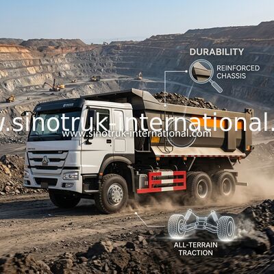 Hochleistungsbergbaukipplaster LHD 6x4 SINOTRUK HOWO