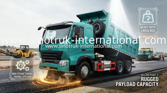 Bau-Kipper-Kipplaster 6 x 4 SINOTRUK HOWO A7 290HP in der blauen Farbe