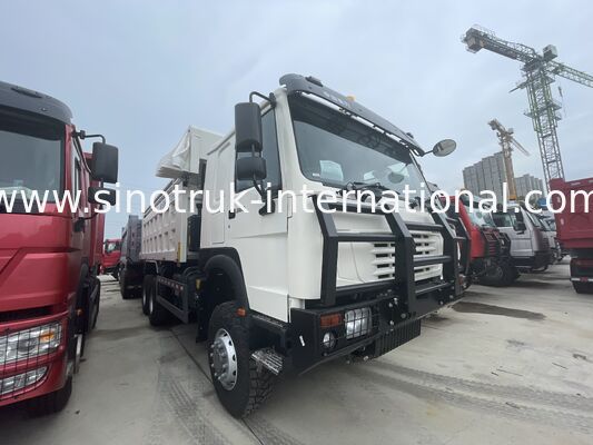 SINOTRUK HOWO Ghost Face Cab 380HP LHD Tipper Dump Truck 6X4 White