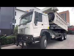 SINOTRUK 371PS   6 × 6  RHD HOWO Kipper LKW  Weiß 19-20CBM  Frontaufzug Allradantrieb, mit Plane