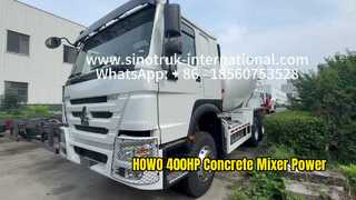 SINOTRUK HOWO 6x4 Betonmischer-LKW 400 PS Leistung