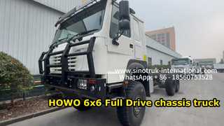 SINOTRUK HOWO 6x6 Full Drive Cargo Truck Chassis Leistungsstark und effizient