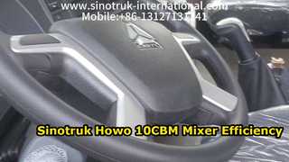 Sinotruk Howo 10CBM Betonmischer-LKW-Hochleistung